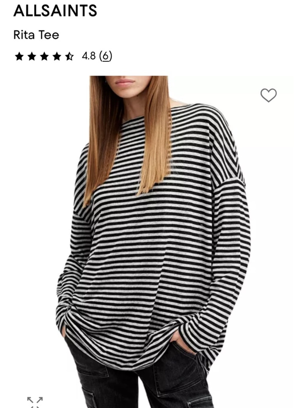 All Saints Rita tee like new